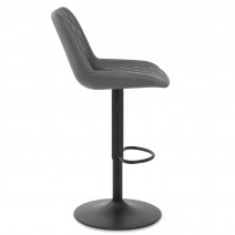 Tabouret de Bar Faux Cuir - Faro - Gris