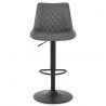 Tabouret de Bar Faux Cuir - Faro - Gris