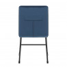 Chaise Velours - Chevelle - Bleu