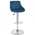 Tabouret de Bar Velours - Stitch - Bleu