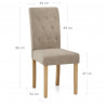 Chaise Tissu Bois - York