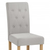 Chaise Velours Bois - York Gris