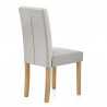 Chaise Velours Bois - York Gris