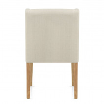 Chaise Tissu Bois - Chatsworth Chêne Crème