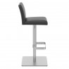 Chaise de Bar Faux Cuir Chrome Brossé - Newark