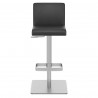 Chaise de Bar Faux Cuir Chrome Brossé - Newark