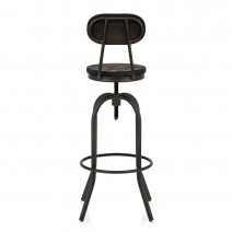 Tabouret de Bar Bois Foncé - Vintage Swivel