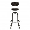 Tabouret de Bar Bois Foncé - Vintage Swivel