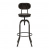 Tabouret de Bar Bois Foncé - Vintage Swivel