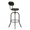 Tabouret de Bar Bois Foncé - Vintage Swivel