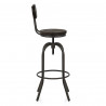 Tabouret de Bar Bois Foncé - Vintage Swivel