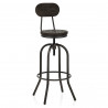 Tabouret de Bar Bois Foncé - Vintage Swivel