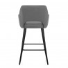 Tabouret de Bar Velours- Lopez Gris