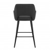 Tabouret de Bar Velours- Lopez Noir
