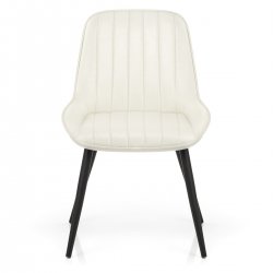 Chaise Faux Cuir - Mustang Bleu