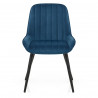 Chaise Velours - Mustang Bleu Foncé