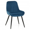 Chaise Velours - Mustang Bleu Foncé