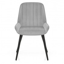 Chaise Velours - Mustang Gris