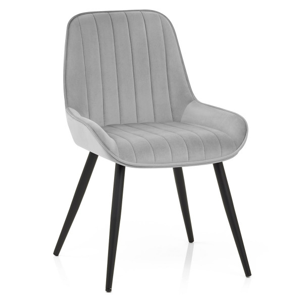 Chaise Velours - Mustang Gris Chaise Velours - Mustang Gris