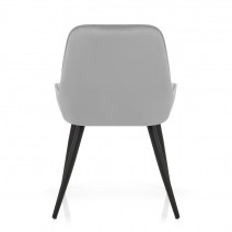 Chaise Velours - Mustang Gris