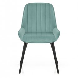 Chaise Velours - Mustang Bleu Foncé