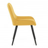 Chaise Velours - Mustang Jaune