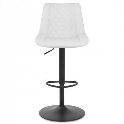 Tabouret de Bar Faux Cuir - Faro - Gris