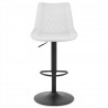 Tabouret de Bar Faux Cuir - Faro - Blanc