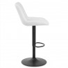 Tabouret de Bar Faux Cuir - Faro - Blanc