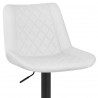 Tabouret de Bar Faux Cuir - Faro - Blanc