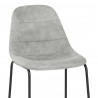 Tabouret de Bar Faux Daim - Platina - Gris