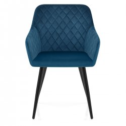 Fauteuil Velours - Chevy Bleu