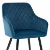 Fauteuil Velours - Chevy Bleu