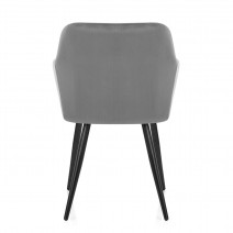 Fauteuil Velours - Chevy Gris