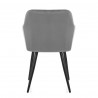Fauteuil Velours - Chevy Gris