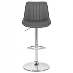 Tabouret de Bar Faux Cuir - Core Noir