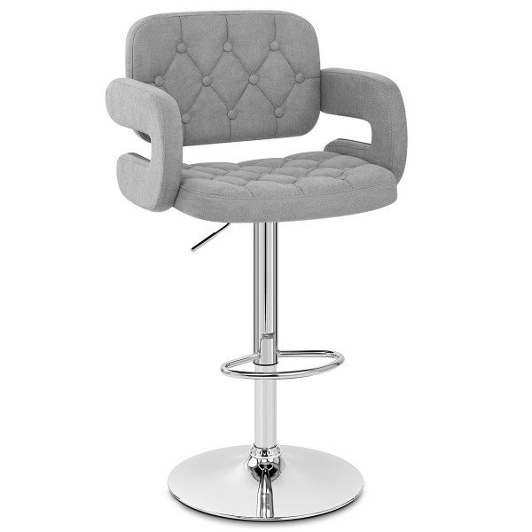 Tabouret de Bar Tissu - Encore Gris Tabouret de Bar Tissu - Encore Gris