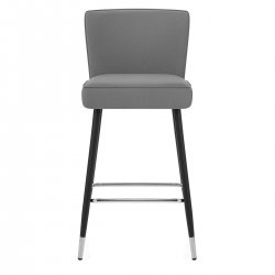Tabouret de Bar Faux Cuir - Ashford Gris