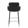 Tabouret de Bar Velours - Chloé Noir