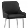 Tabouret de Bar Velours - Genoa Noir