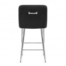 Tabouret de Bar Velours - Genoa Noir