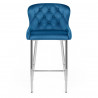 Tabouret de Bar Velours - Grace Bleu