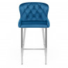 Tabouret de Bar Velours - Grace Bleu