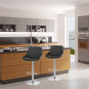 Tabouret de Bar Faux Cuir Chrome - Palace 