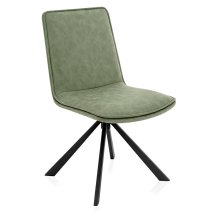 Chaise Faux Cuir - Genesis Vert