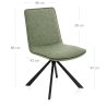 Chaise Faux Cuir - Genesis Vert