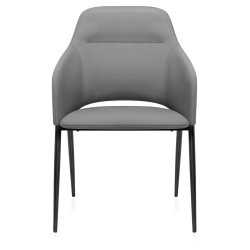 Chaise Faux Cuir - Palma Gris