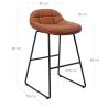 Tabouret de Bar Faux Cuir - Swift