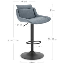 Tabouret de Bar Faux Cuir - Pablo