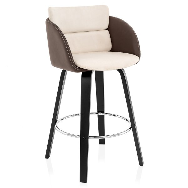 Tabouret de Bar Velours Faux Cuir - Mojo